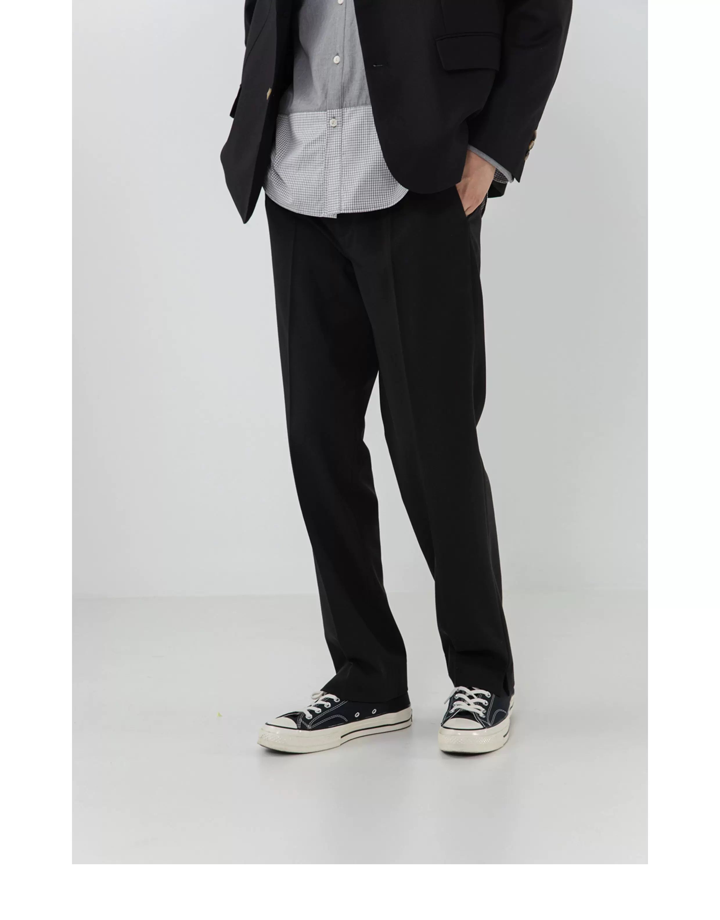 Drapey Straight Split Lounge Pants