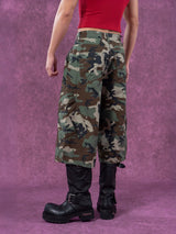 Seven-inch Pocketed Camo Vintage Cargo Shorts