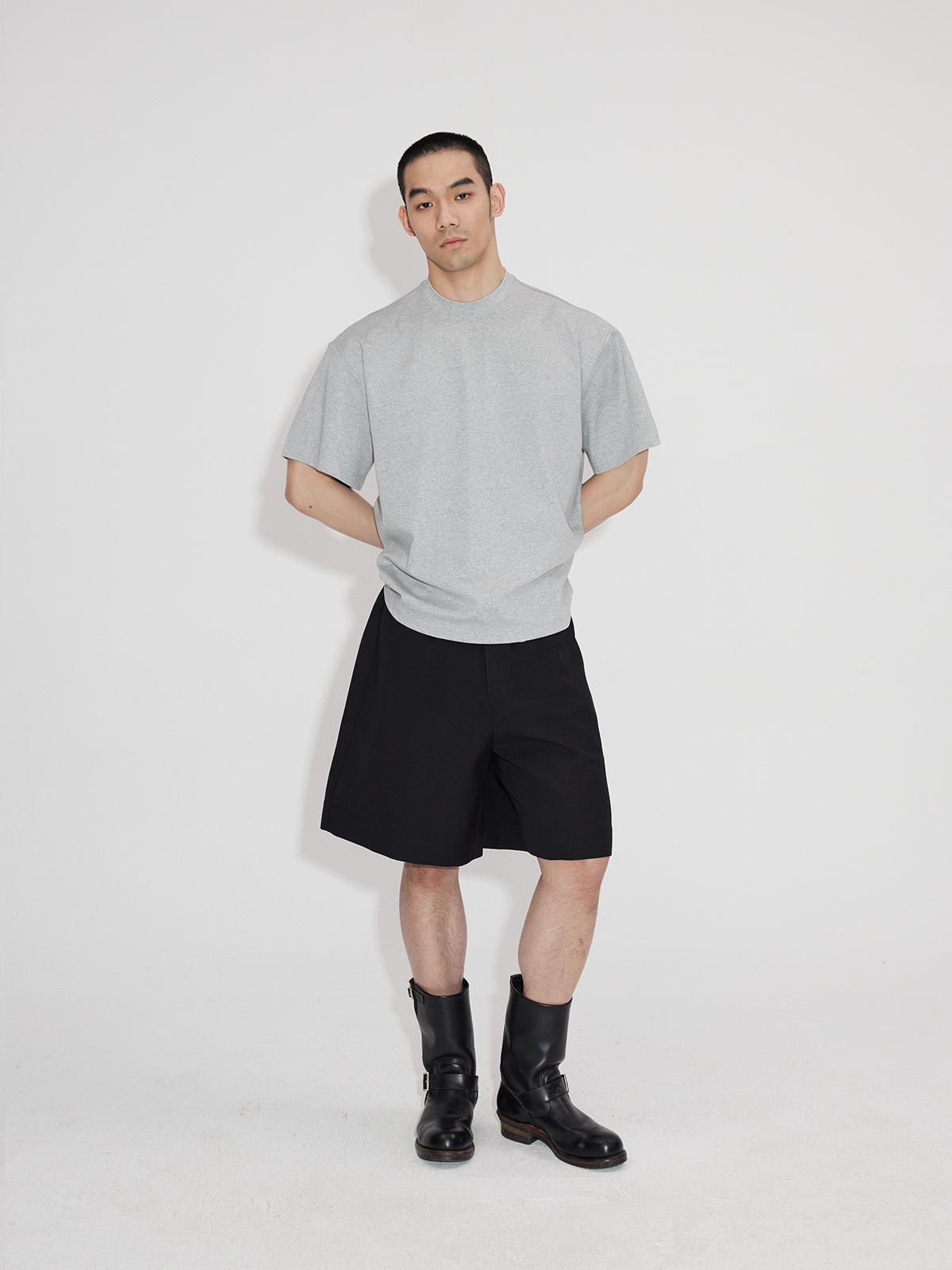 Oversized Short Sleeve Broad Shoulder Tees