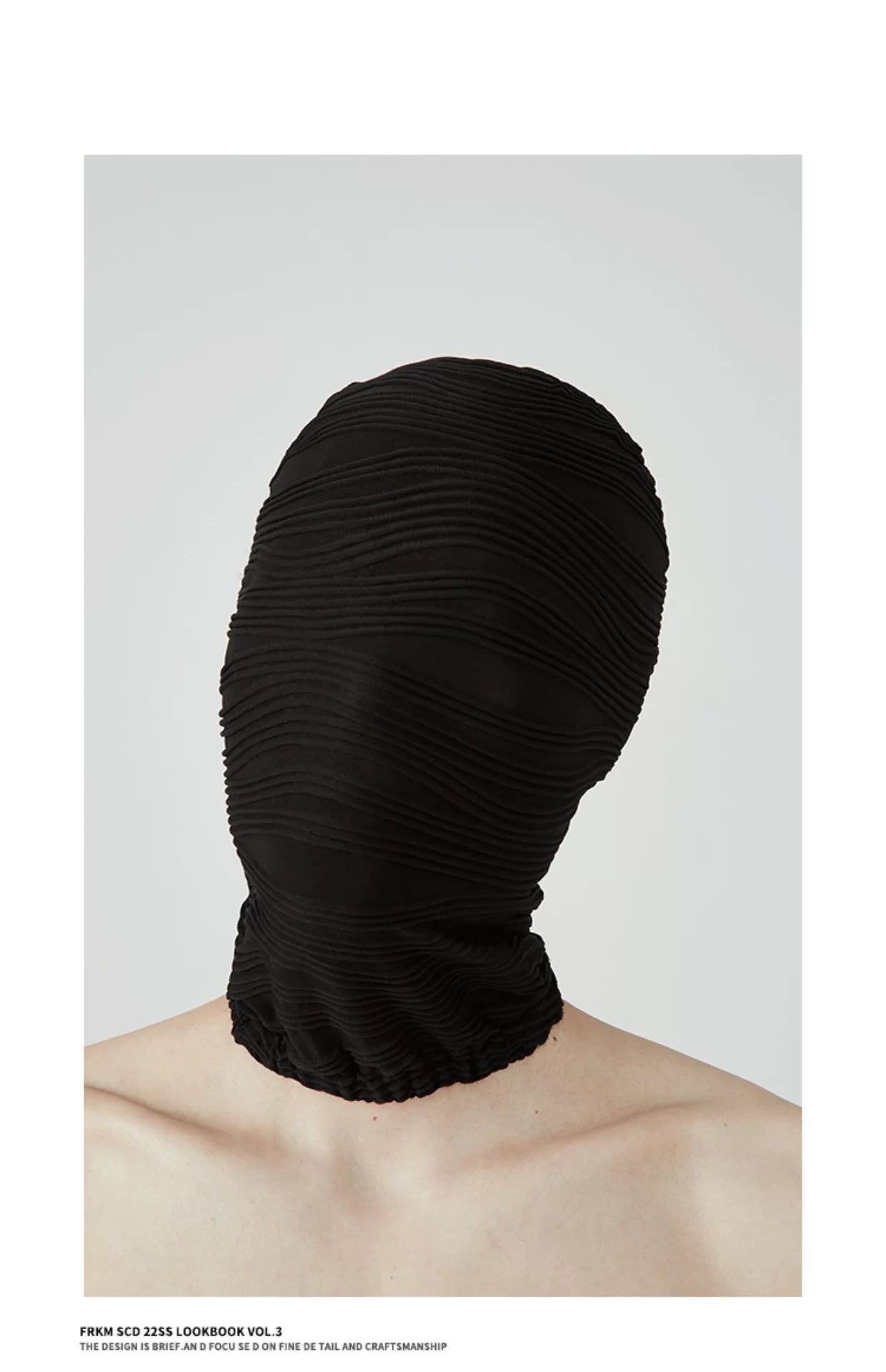 Unisex Black White Balaclava Mask