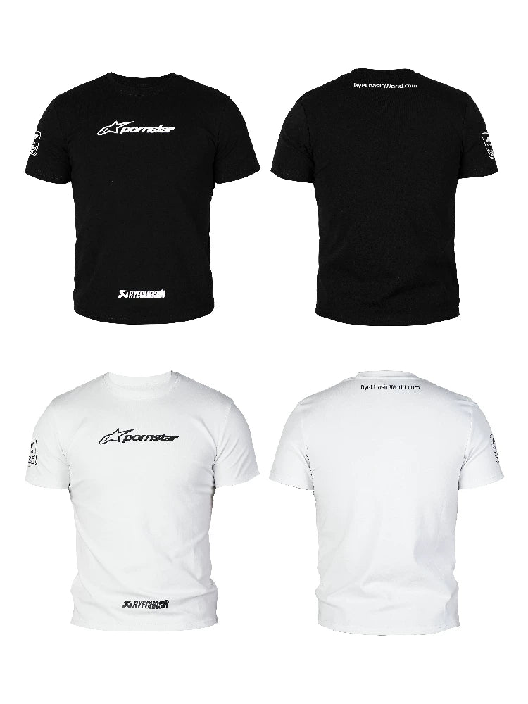 Motorcycle Graphic Print Cotton Tee