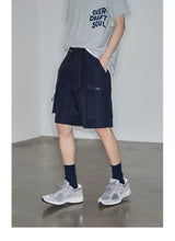 Magnetic Belted Elastic Multi-pocket Shorts