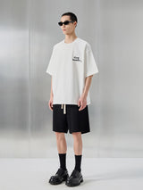 Oversized Heavyweight Printed Embroidered Tee