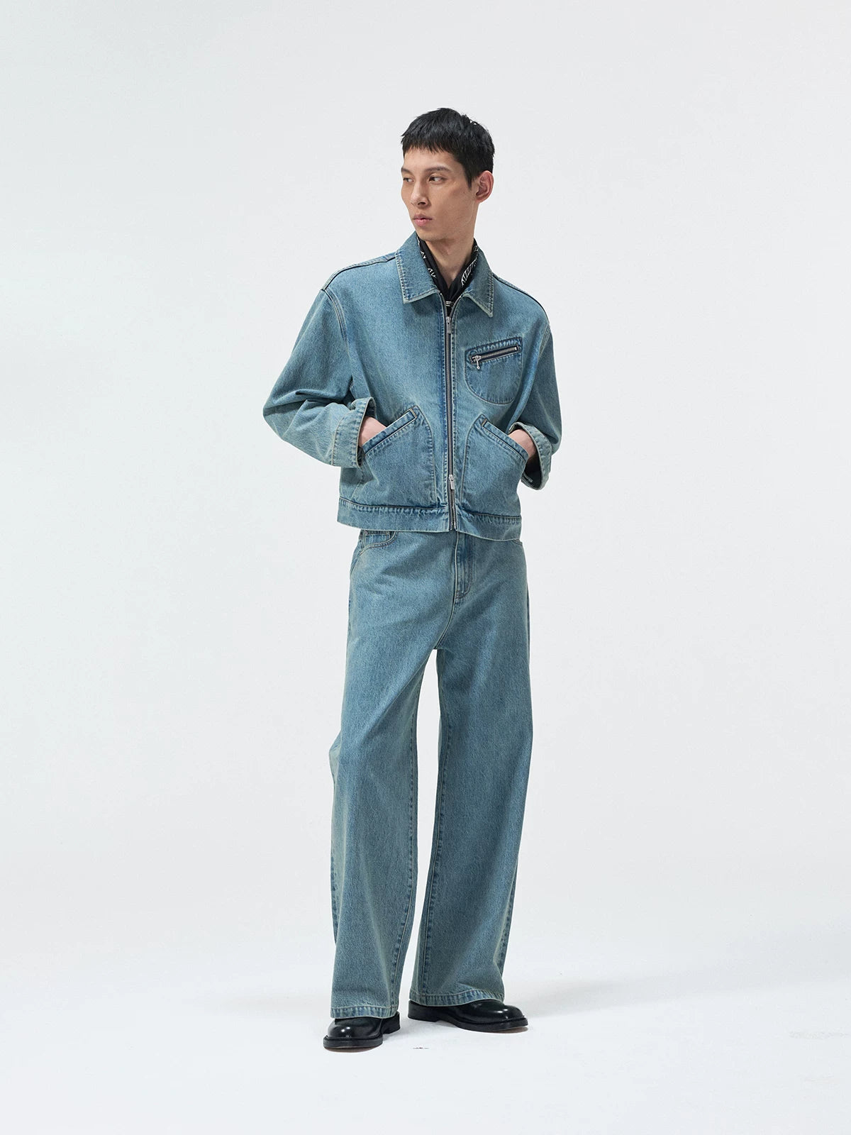 14Oz Turkish Washed Denim Straight Pants