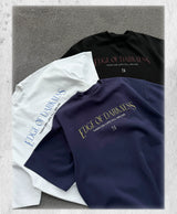 Men's Solid Loose Heavy Cotton Tees