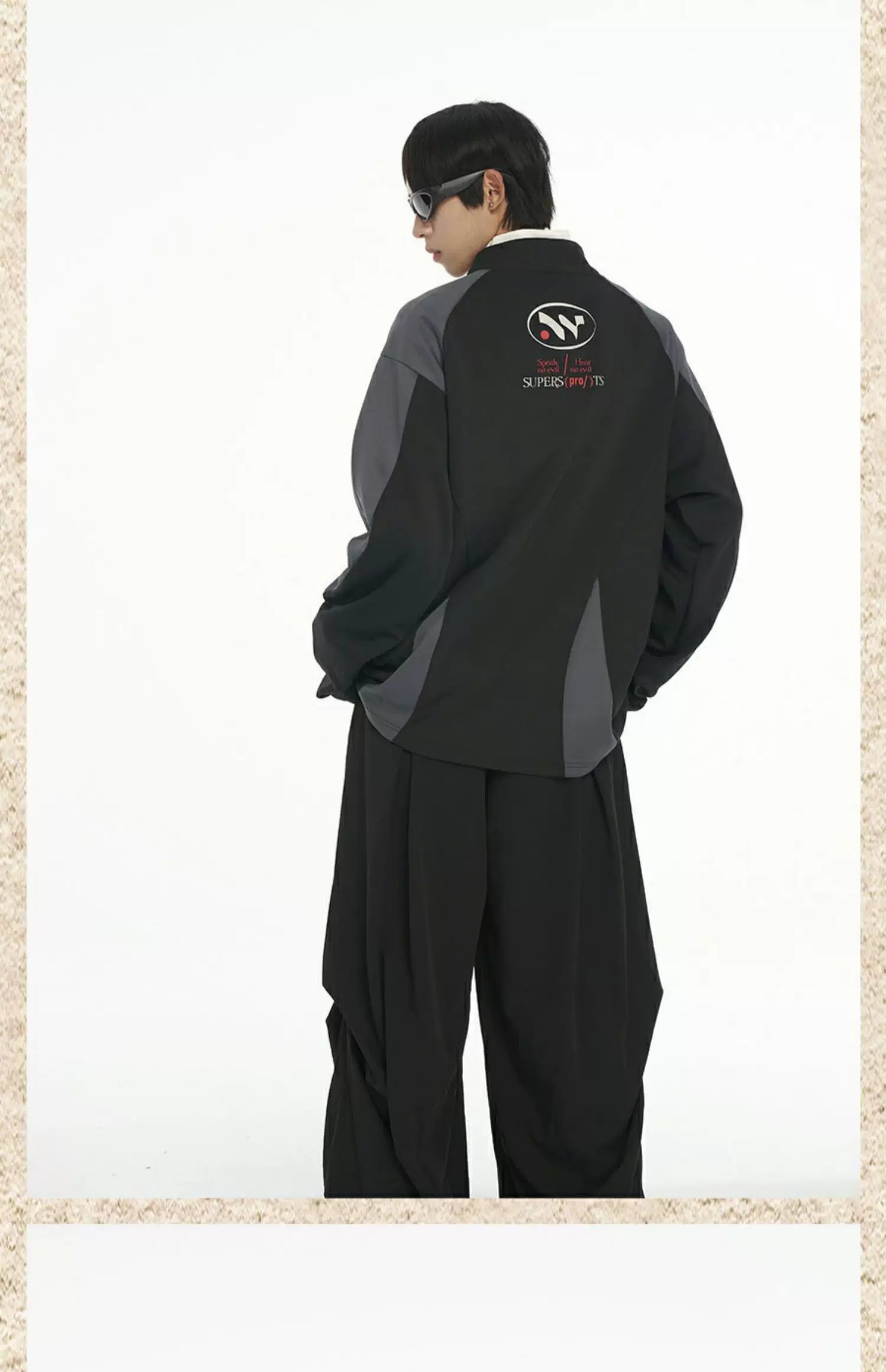 Men's 2-Tone Long Sleeve Cotton Jersey