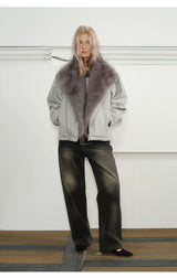 Men's Winter Detachable Rabbit Fur Coat
