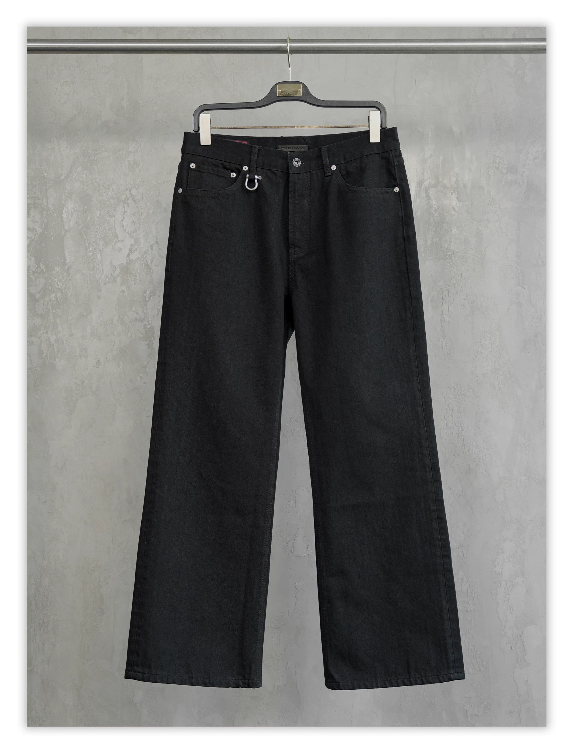 Baggy 15 Oz Rigid Black Jeans