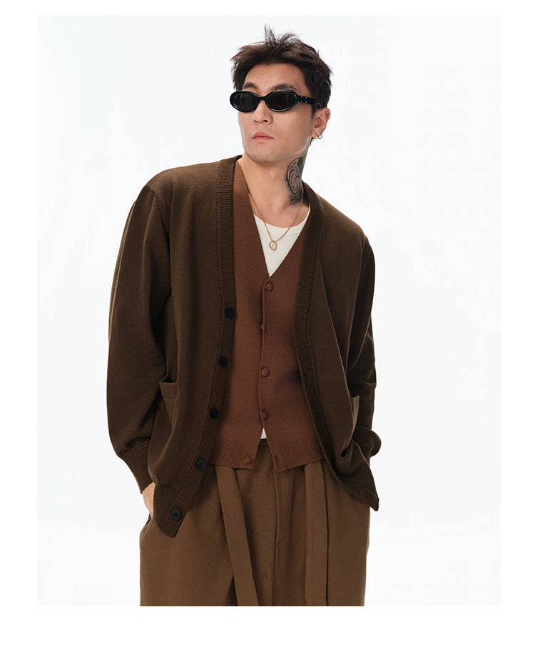 Old Money Merino Wool Blend Cardigan