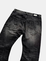 Vintage Dark Wash Curved Jeans
