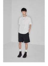 Plaid Multi-Pocket Elastic Waist Shorts
