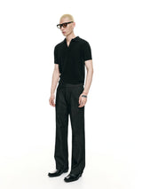 Charcoal Pleated Naples Casual Pants