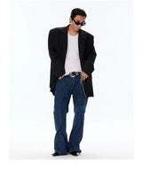 Oversized Structured Wool Blend Blazer