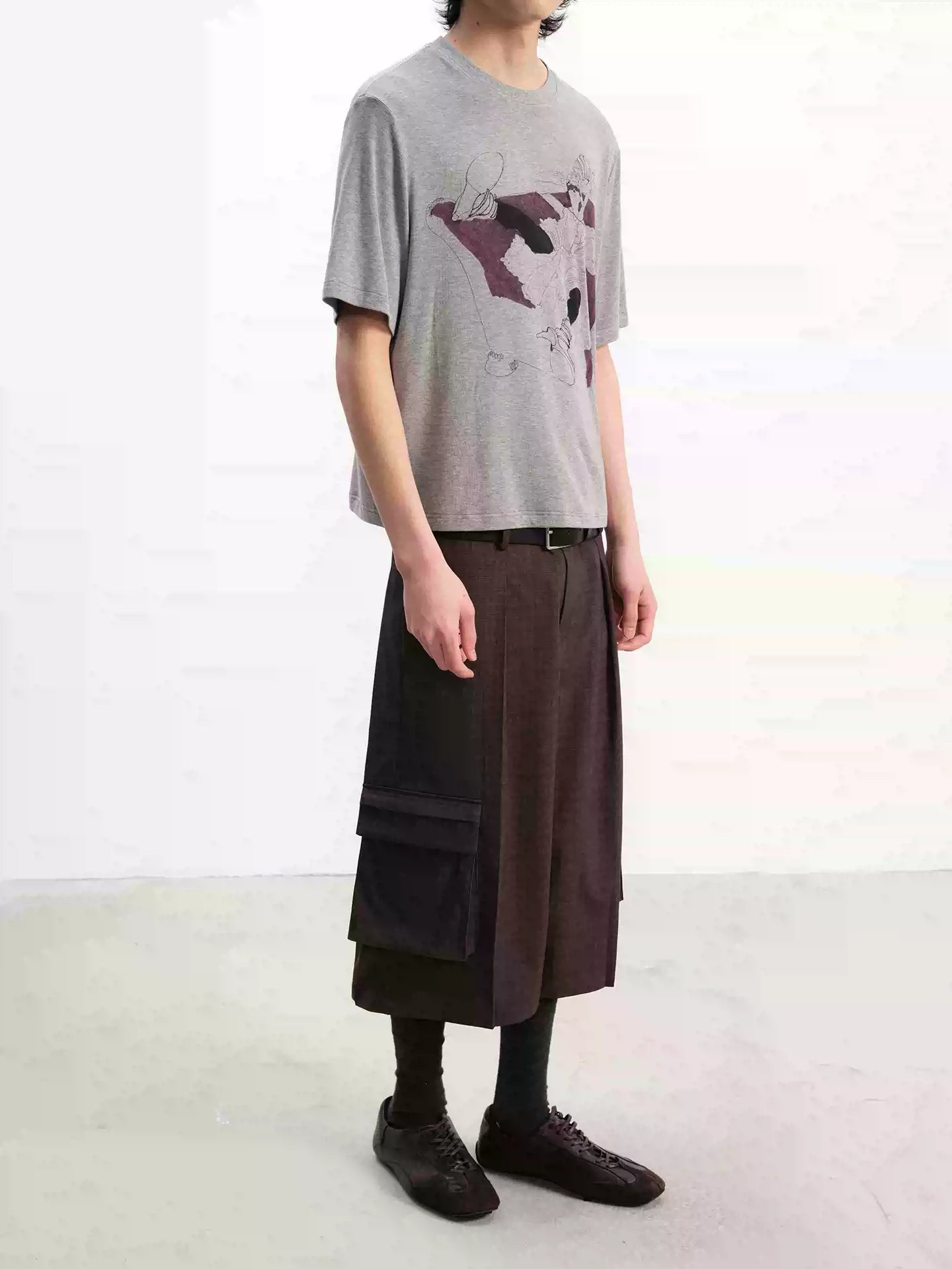 Purple Sofa Print Short Sleeve Tee