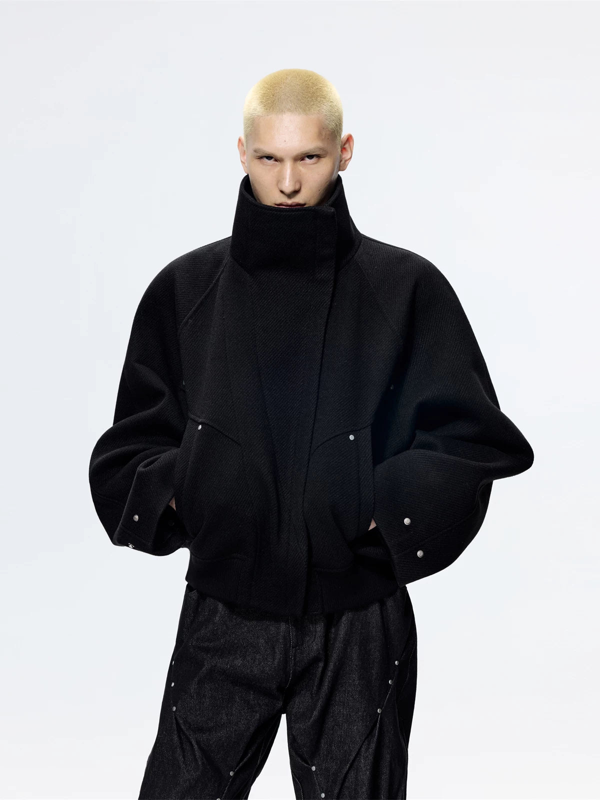 Warm Loose Short Wool Cocoon Coat