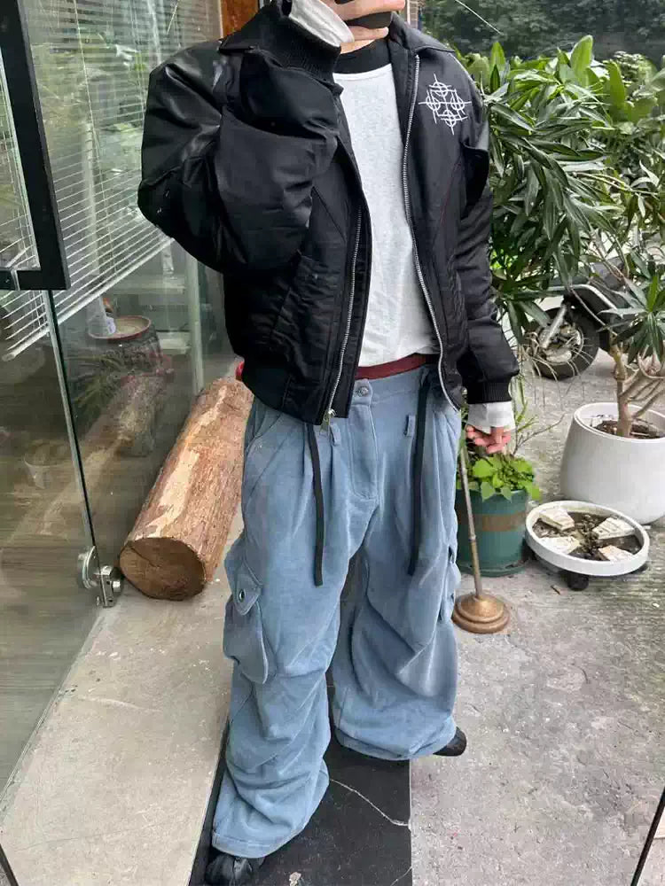 Vintage Washed Curved 3D Pocket Sweatpants