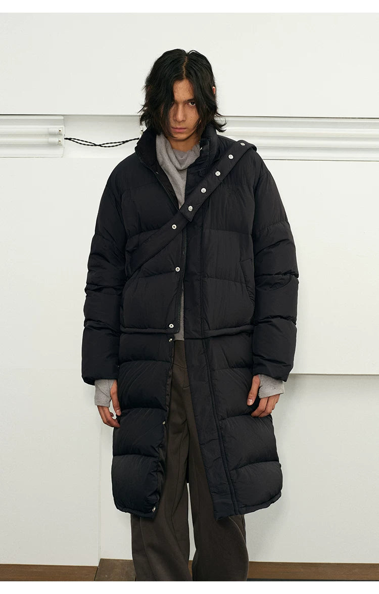 Versatile 90% Down Detachable Waterproof Jacket