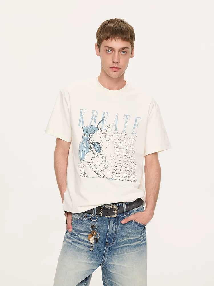 Men's Printed Sun Protection Tee