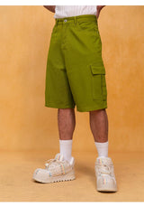Men's Vintage Loose Cargo Denim Shorts