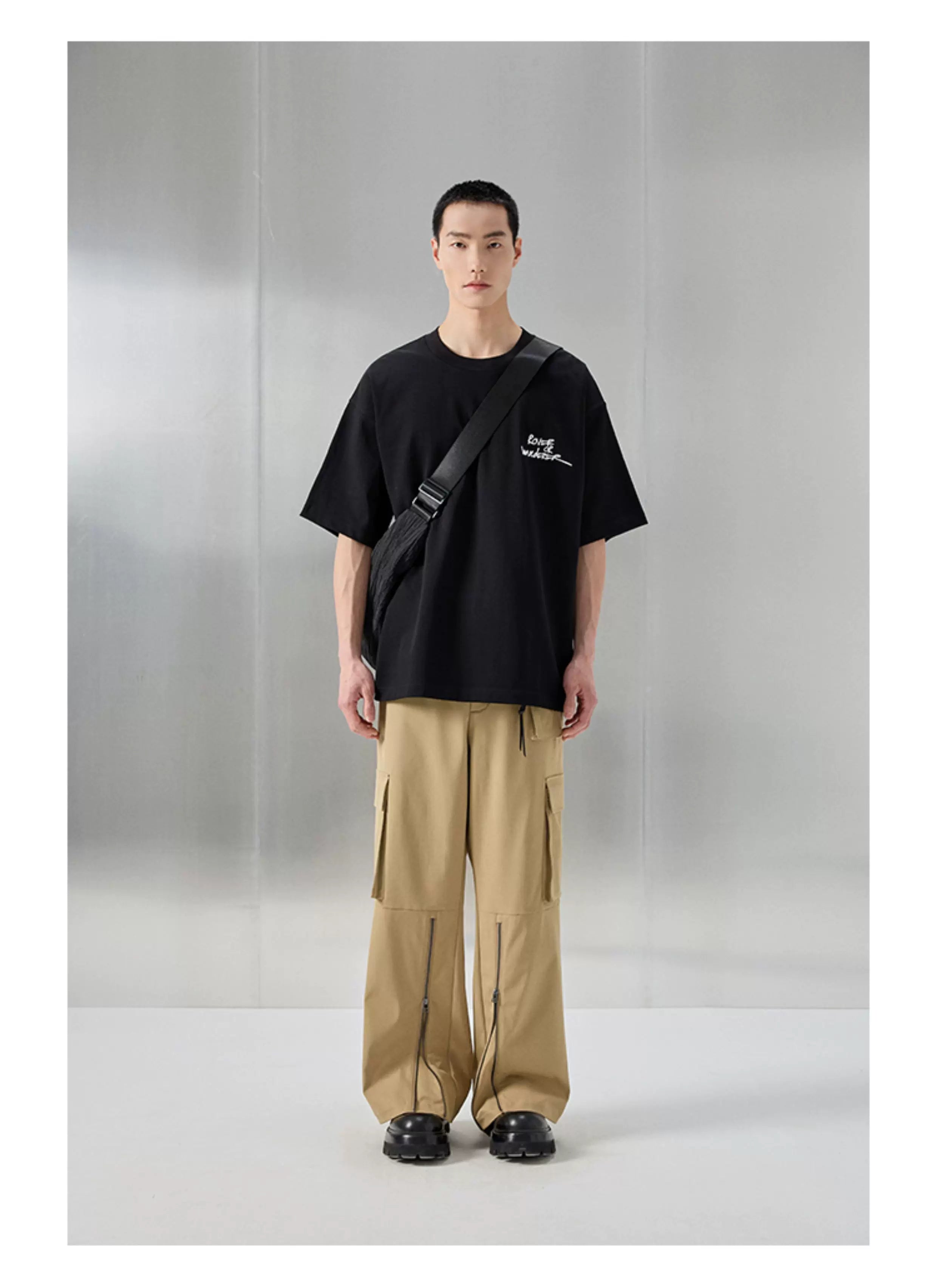 Oversized Heavyweight Printed Embroidered Tee