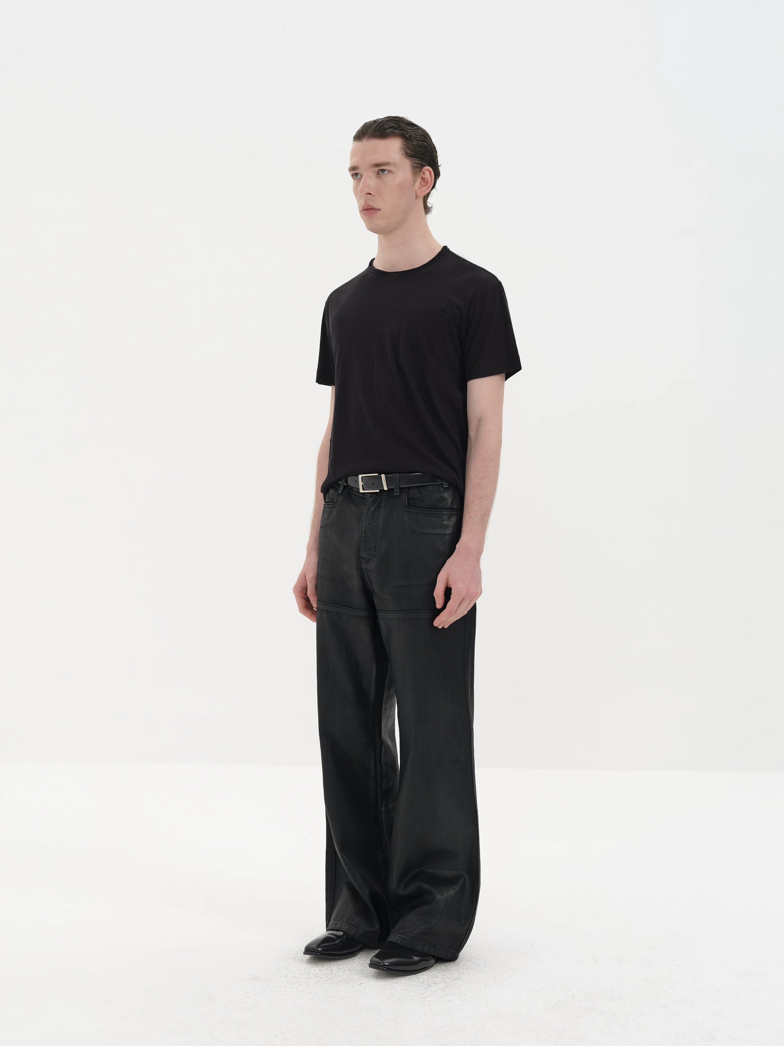 Chest Pocket Silk Cotton Tees