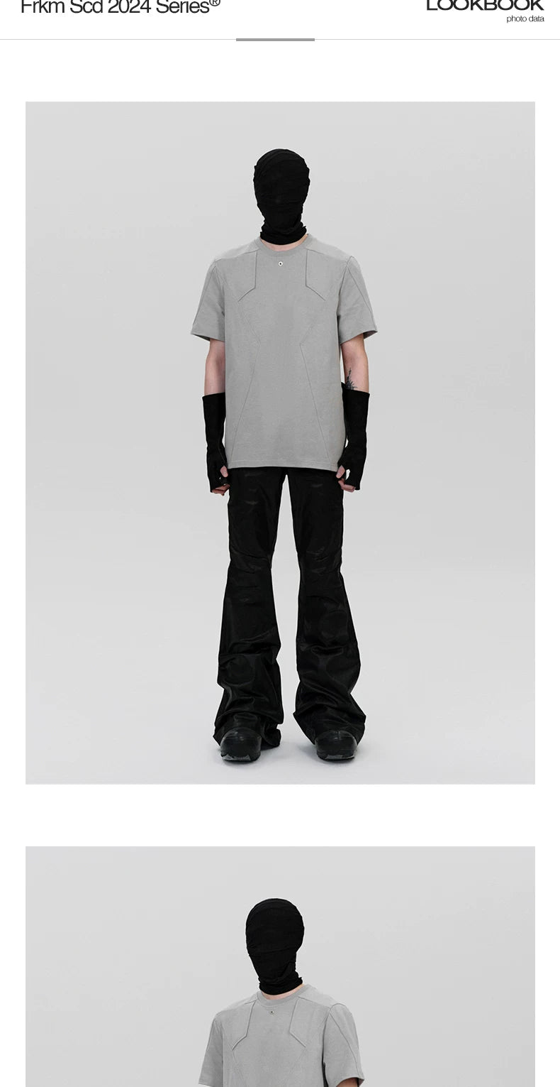 Men's Solid Minimalist Deconstructed Tees