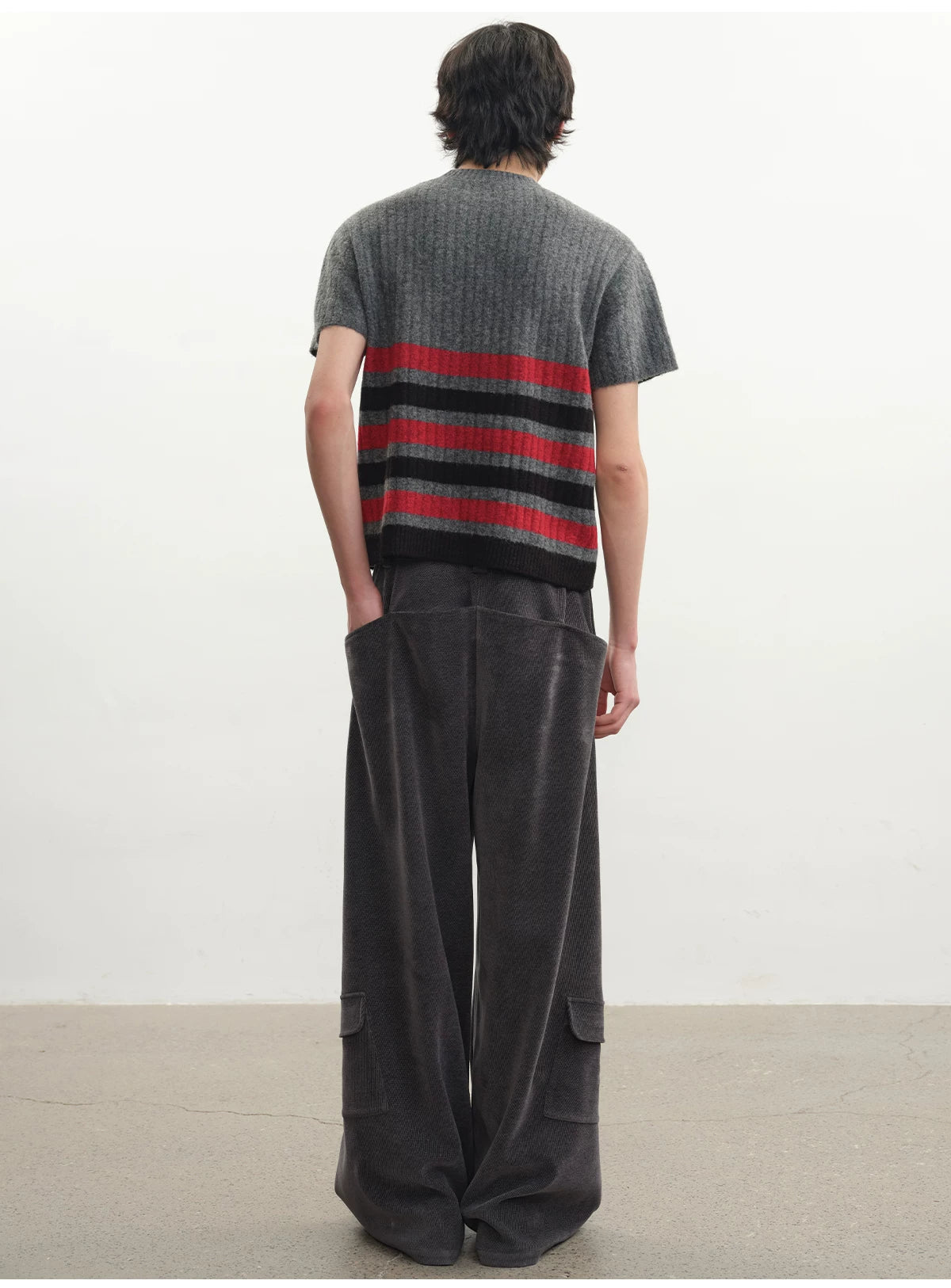 Striped Short Sleeve Round Neck Tee