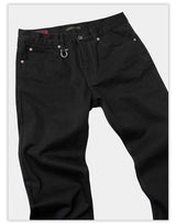 Heavy Black Boot-Cut Jeans