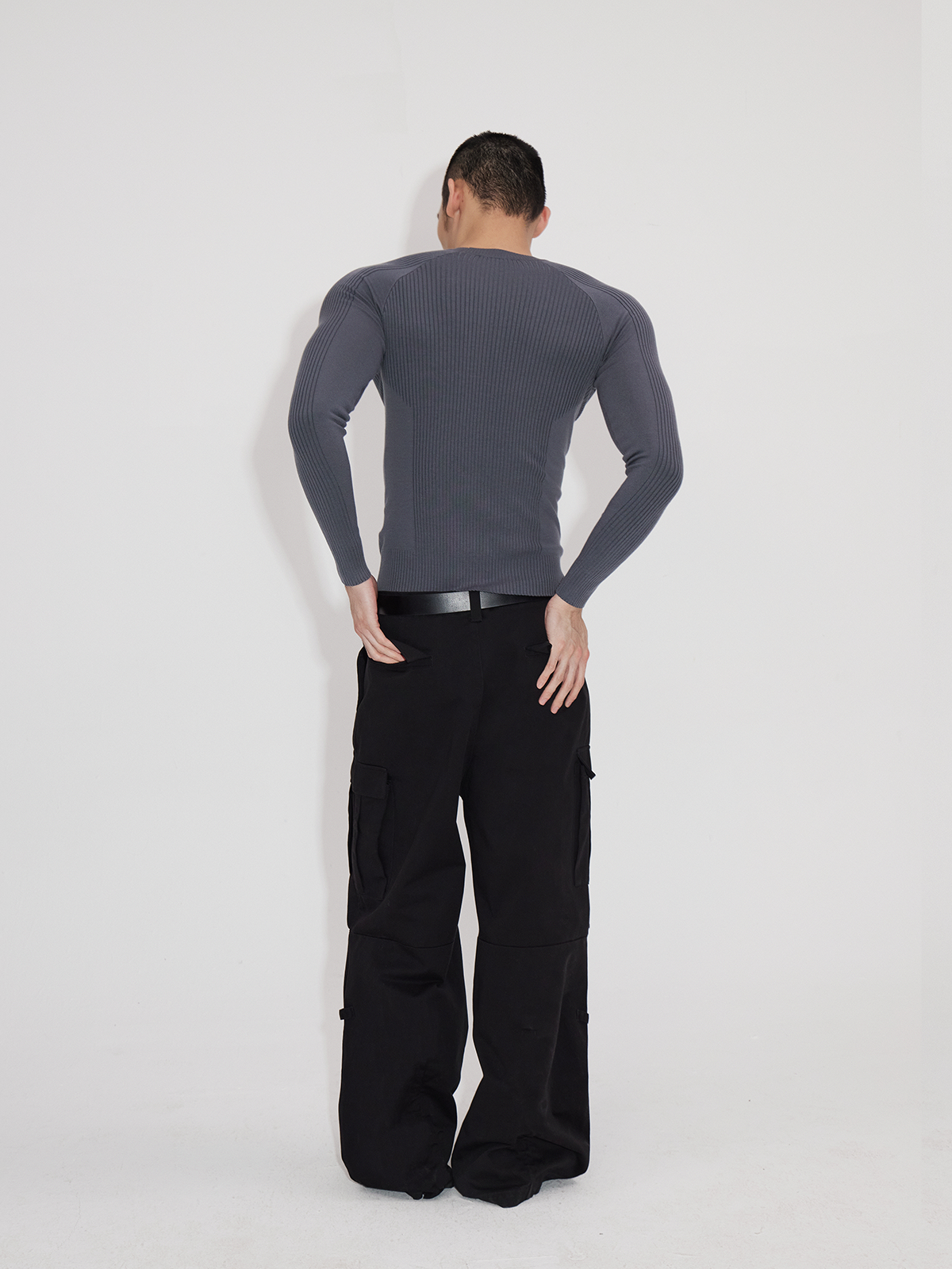 Lightweight Ribbed Knit Long Sleeve