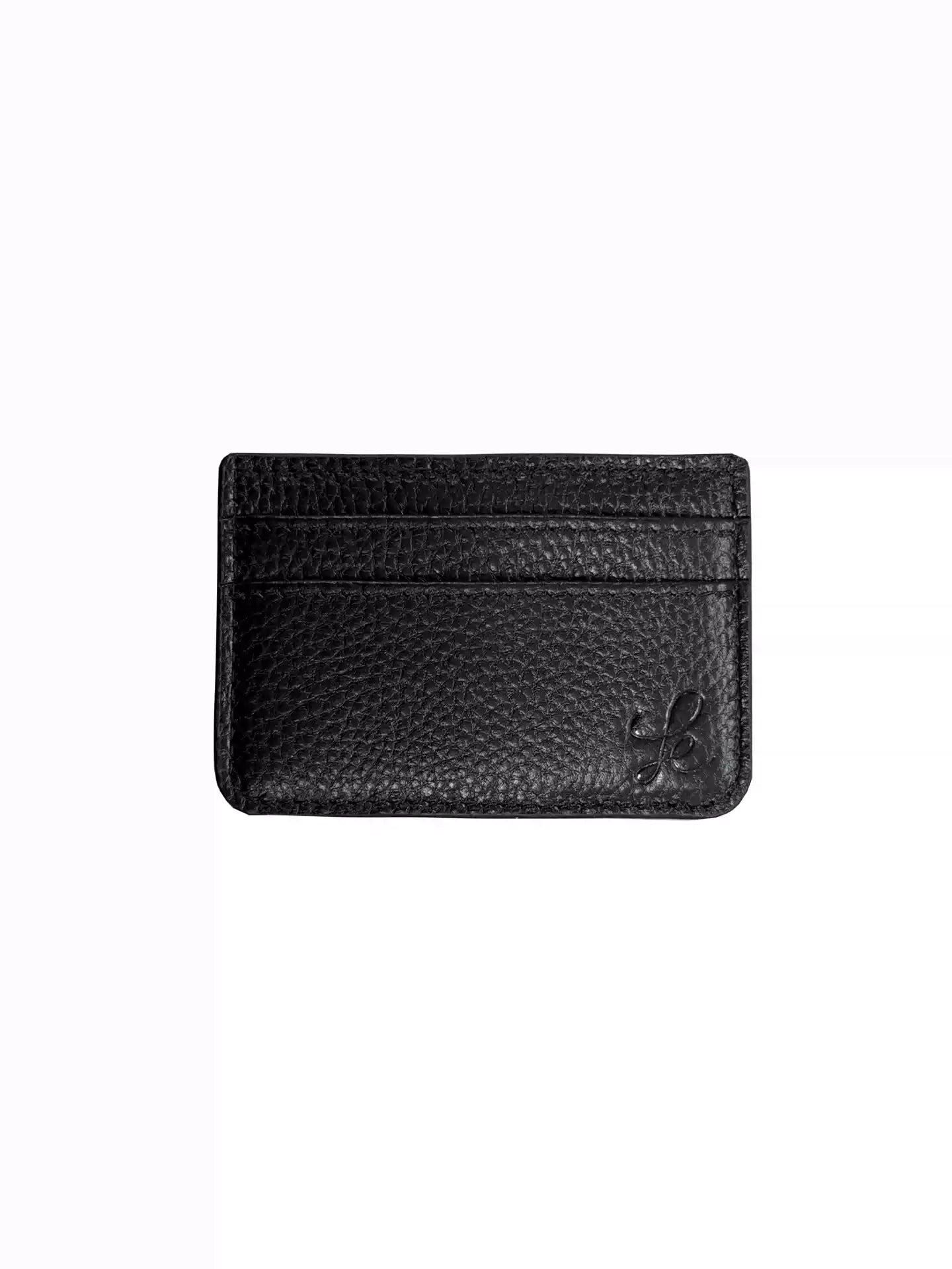 Magnetic Full Grain Leather Card Holder
