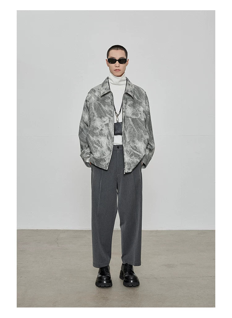 Casual Cropped Elastic Waist Pants