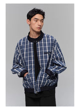 Reversible Plaid Lined Cotton Harrington Jacket