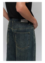 Heavyweight Slub Washed Straight Jeans