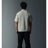 Short Sleeve Mock Neck Zip Tee