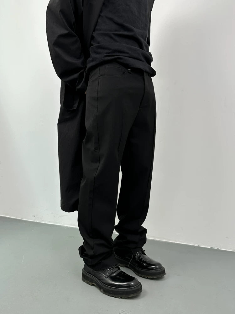 Long Straight Leg Dress Pants