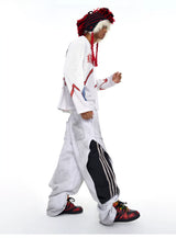 Men's 2-In-1 3-Stripe Wide Leg Sweatpants