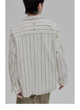 Blue White Striped Pocket Shirt