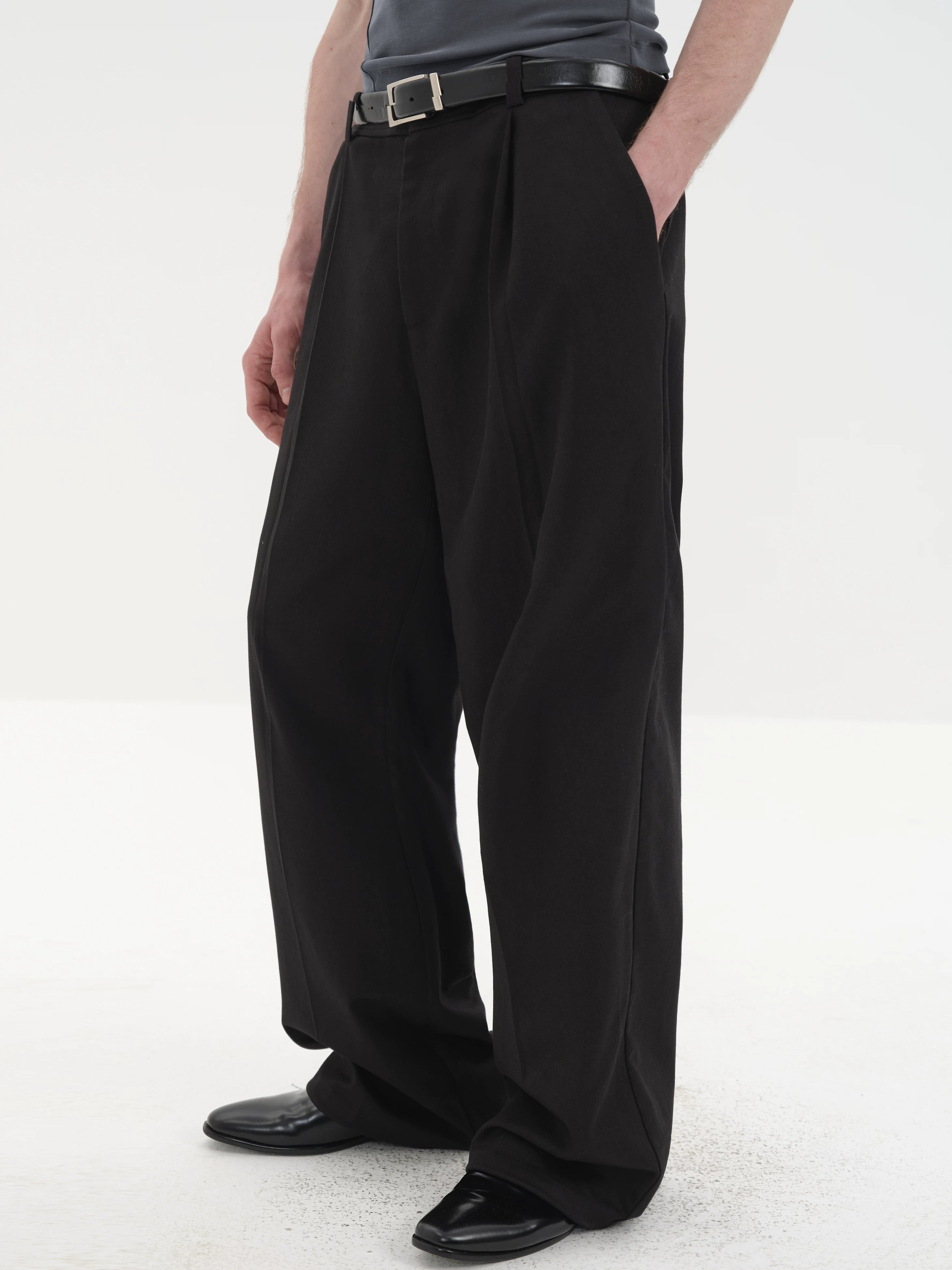 Summer Loose Pleated Tencel Cotton Pants