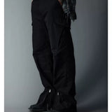 Adjustable Zipper Flared Baggy Cargo Pants