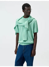 Linen Cotton Blend Short Sleeve Tee
