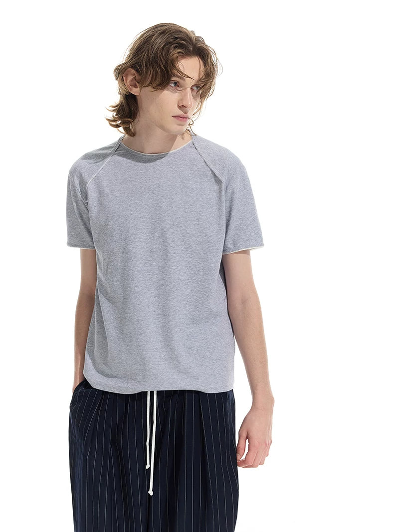 Tri-color Sorona Lace Raglan Slim Tee