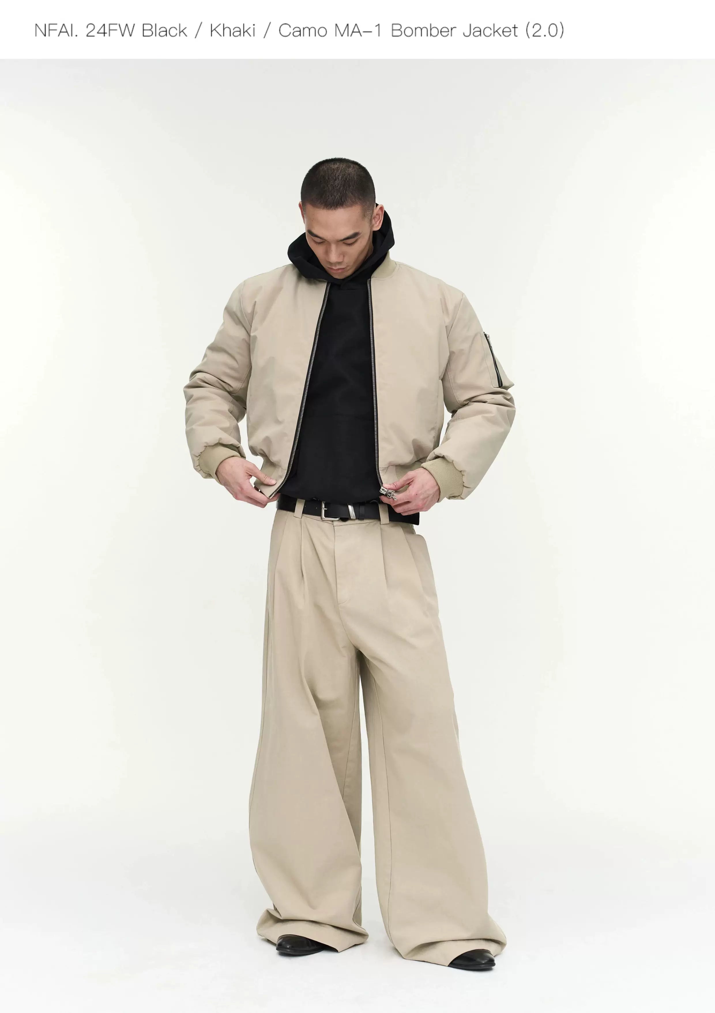 Black Khaki Camo MA1 Bomber Jacket