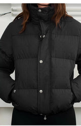 Men's Embossed Stand Collar Down Jacket