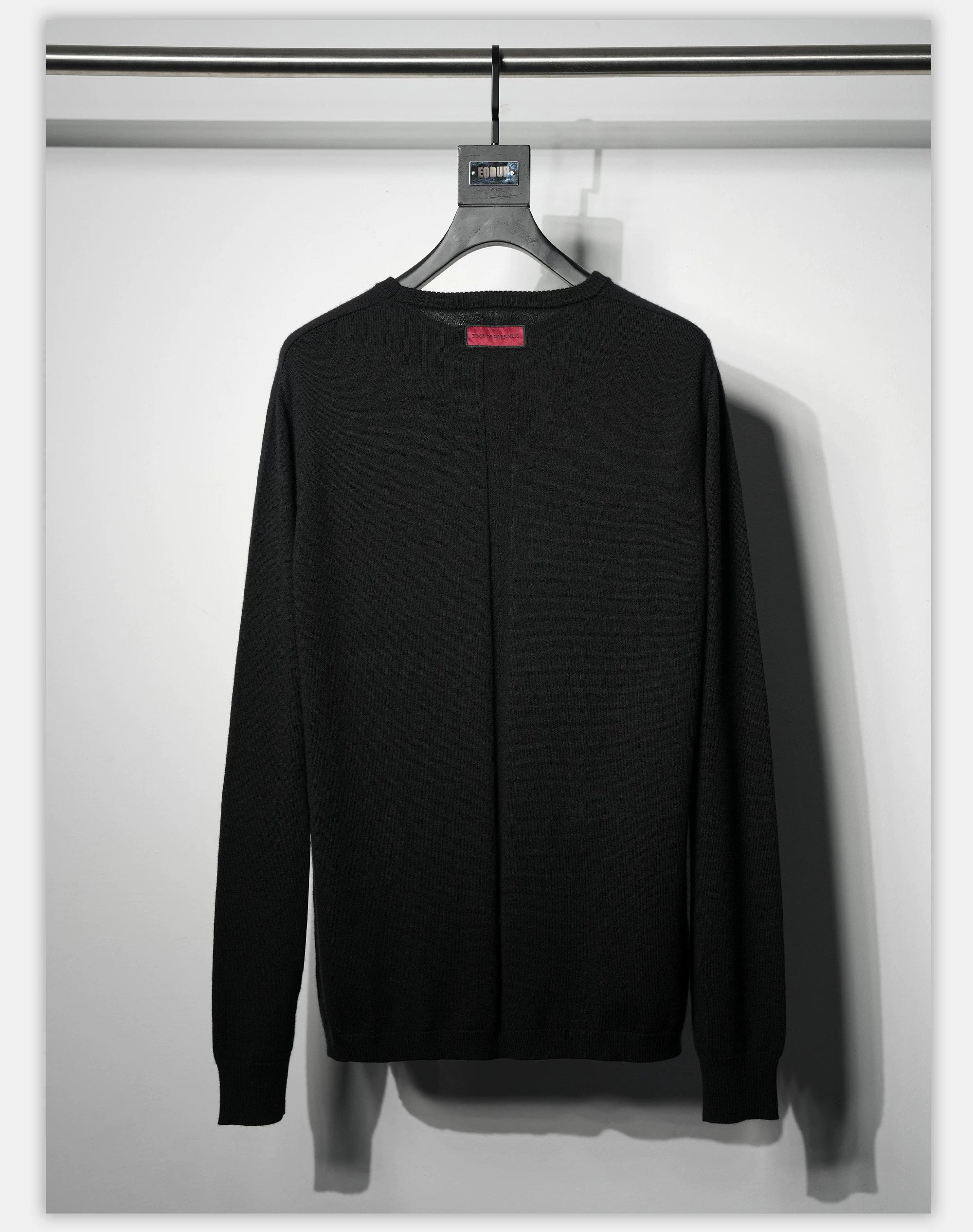Fitted Dark Tailored Merino Cashmere Sweater