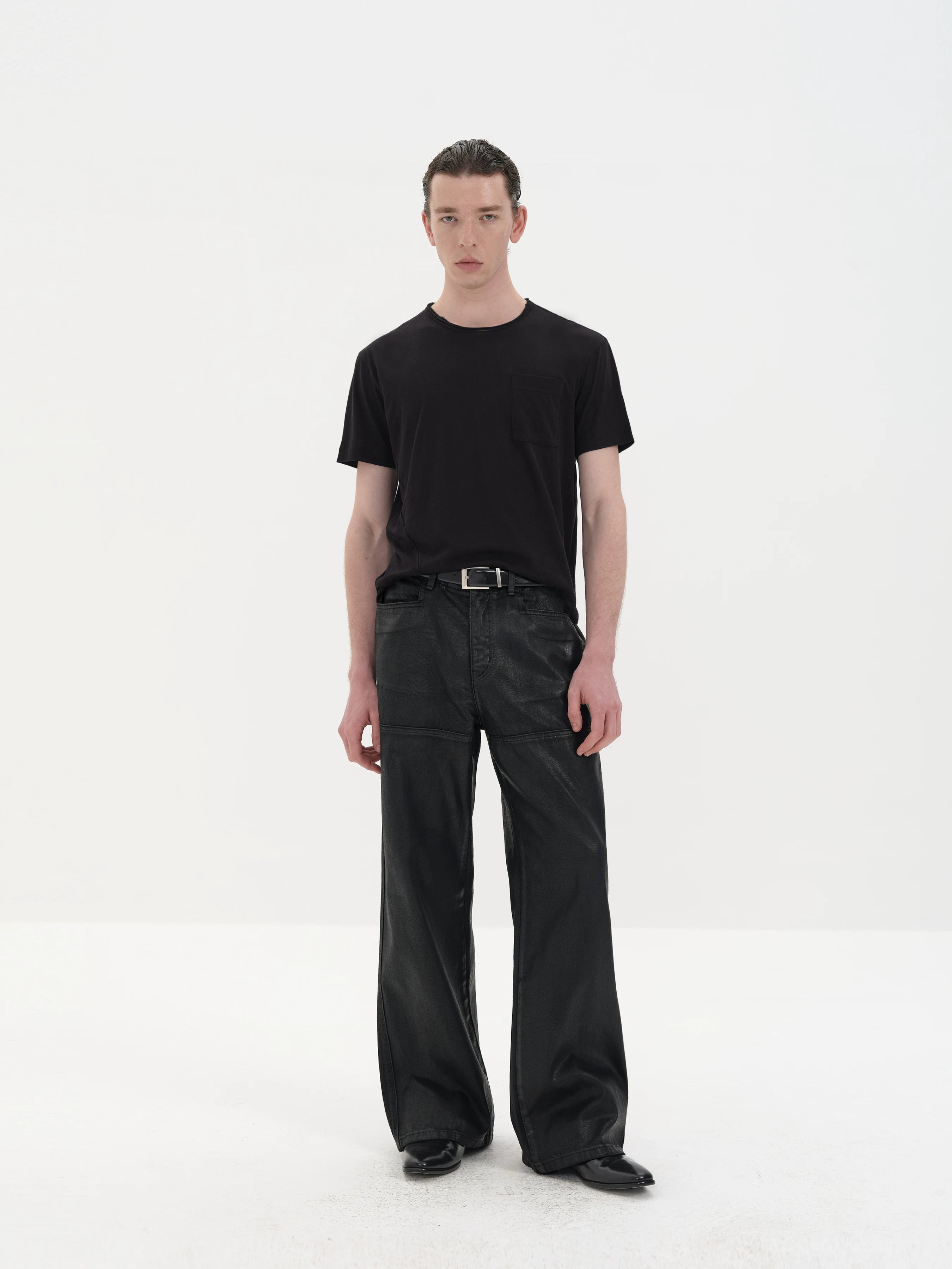 Chest Pocket Silk Cotton Tees