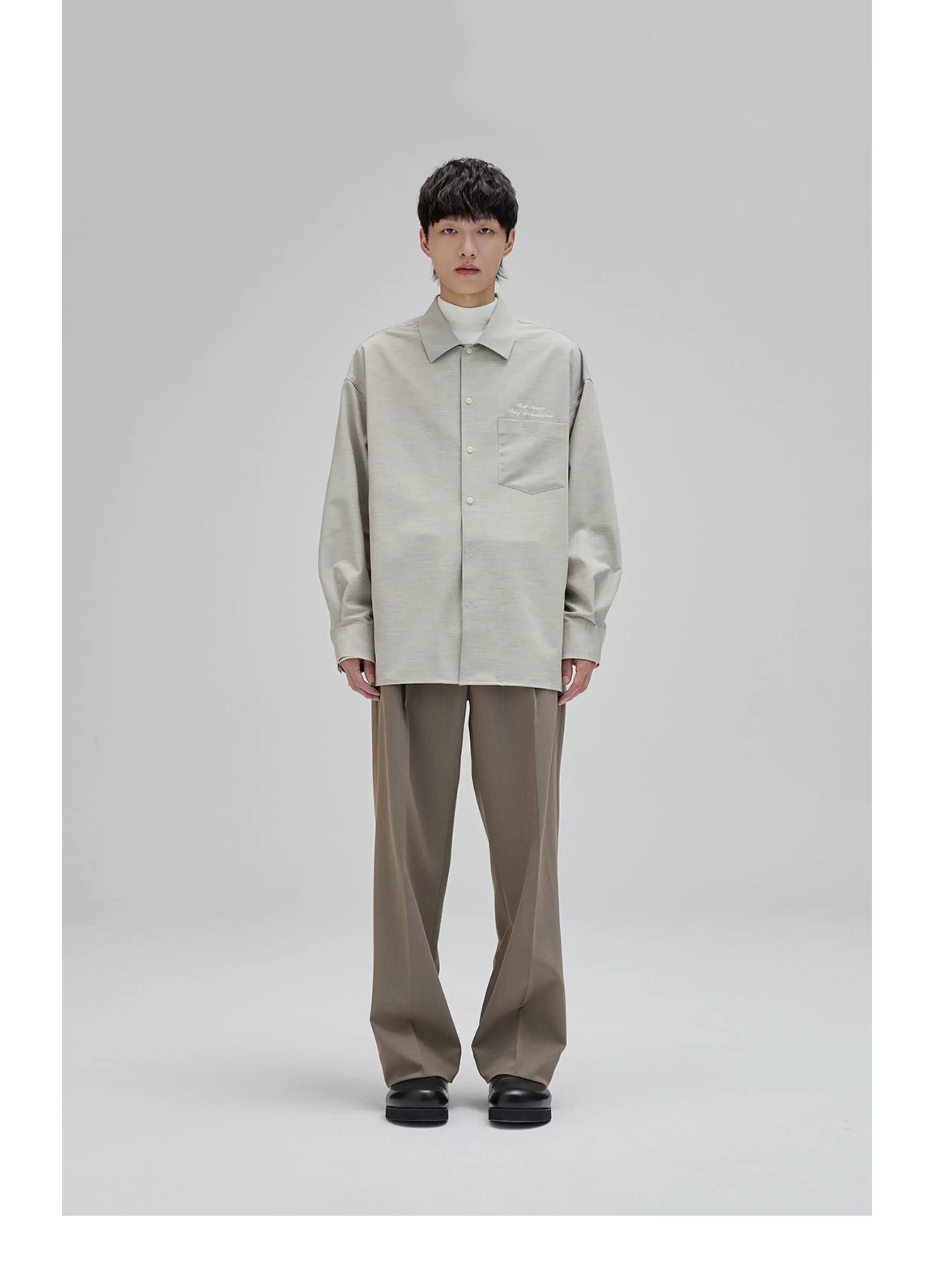Vintage Pleated Wide Waist Casual Pants