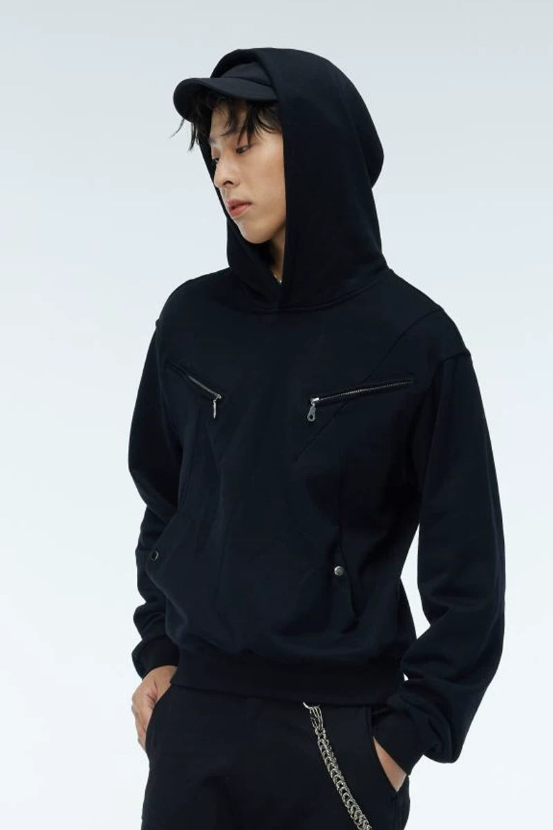 Three Color Cleanfit Couple Zip Hoodies