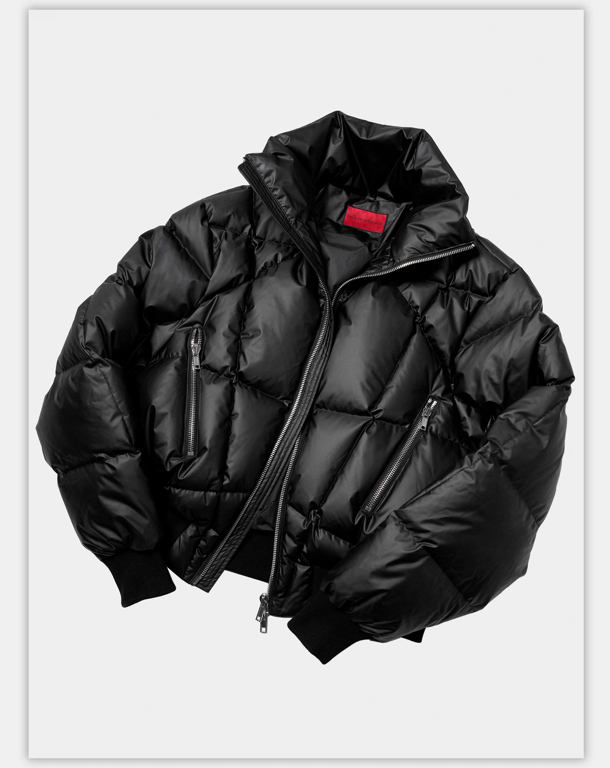 Oversized Zip Collar Puffer Jacket
