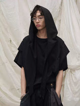 Intertwined Decorative Detachable Oversized Hood