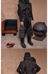 Unisex Puffy Cutout Dark Cotton Vest